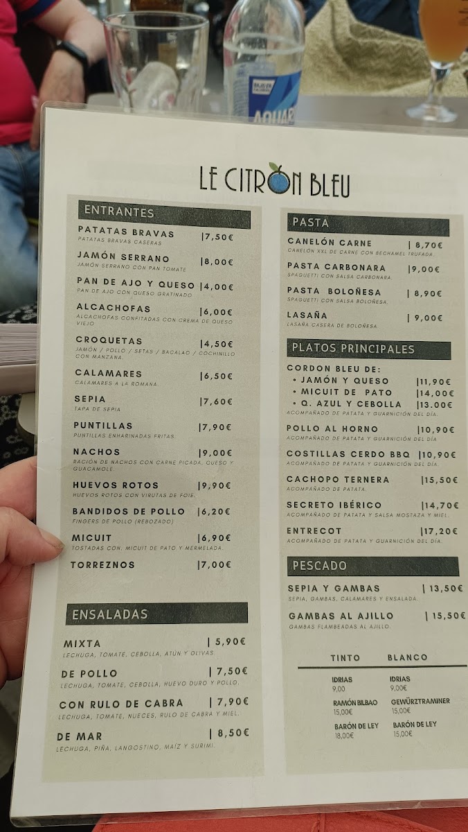 Le Citron Bleu - Restaurant Photo Menu 6