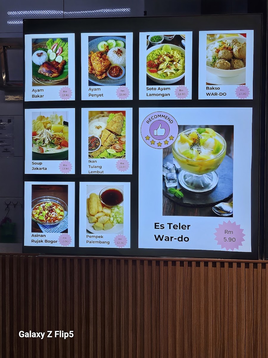 Sedap Station Photo Menu 8
