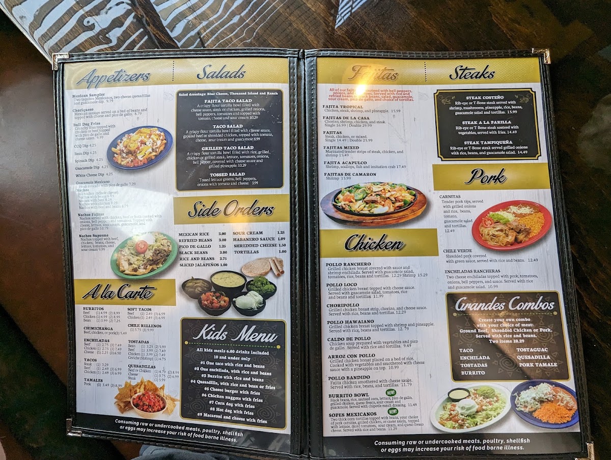 Molcajete Mexican Food Photo Menu 1
