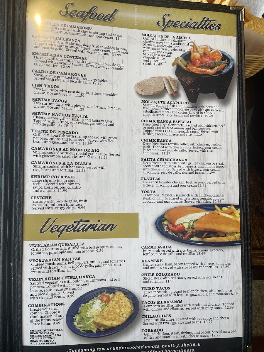 Molcajete Mexican Food Photo Menu 6