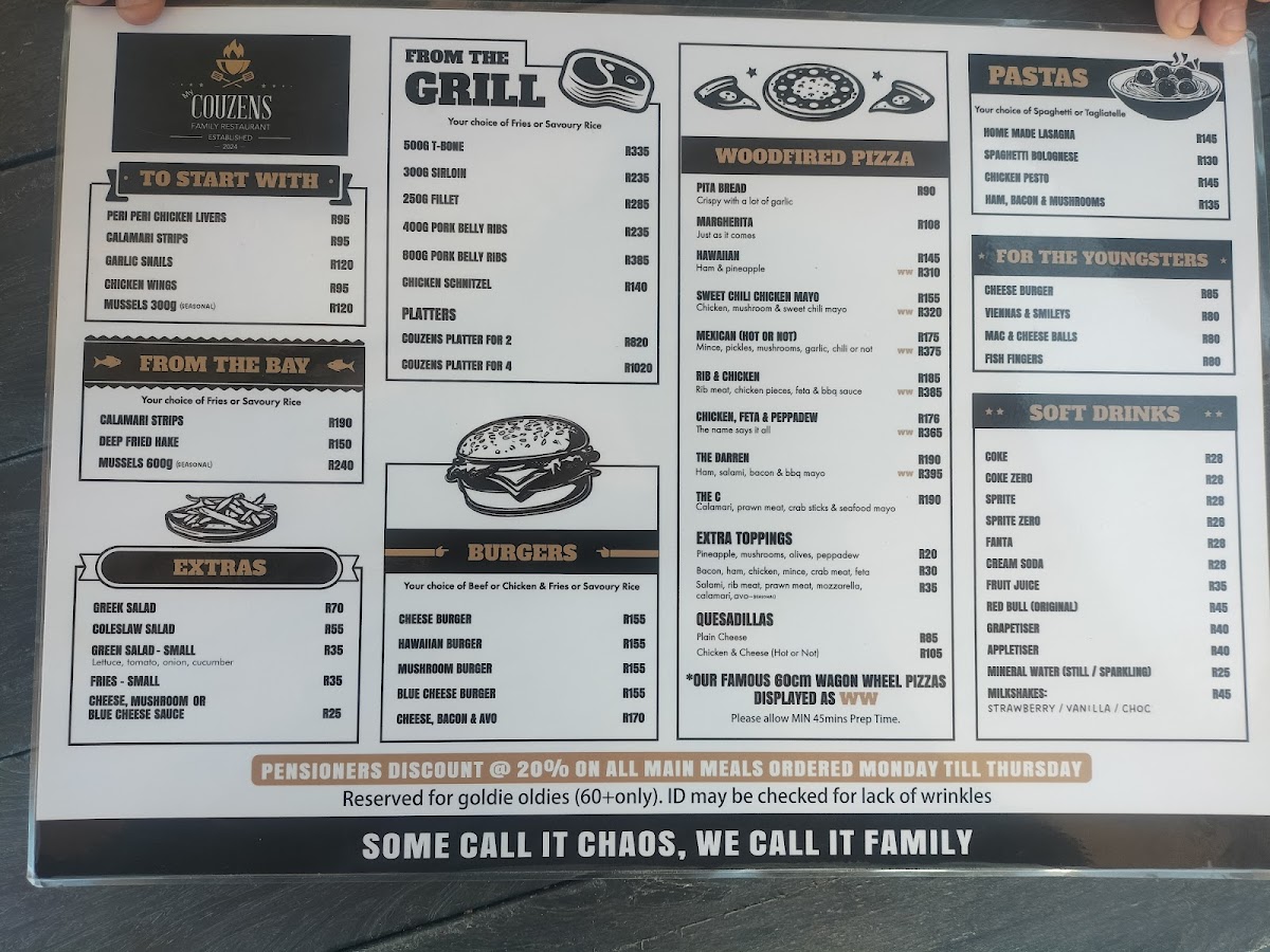 My Couzens Family Restaurant Photo Menu 4