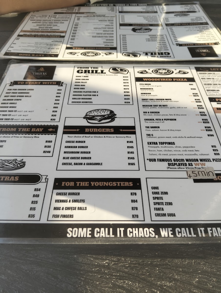 My Couzens Family Restaurant Photo Menu 9