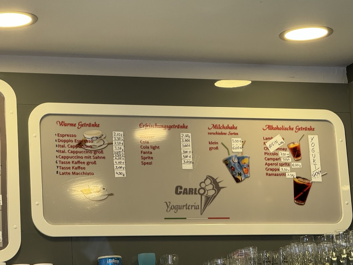 Yogurteria Carlo Photo Menu 2