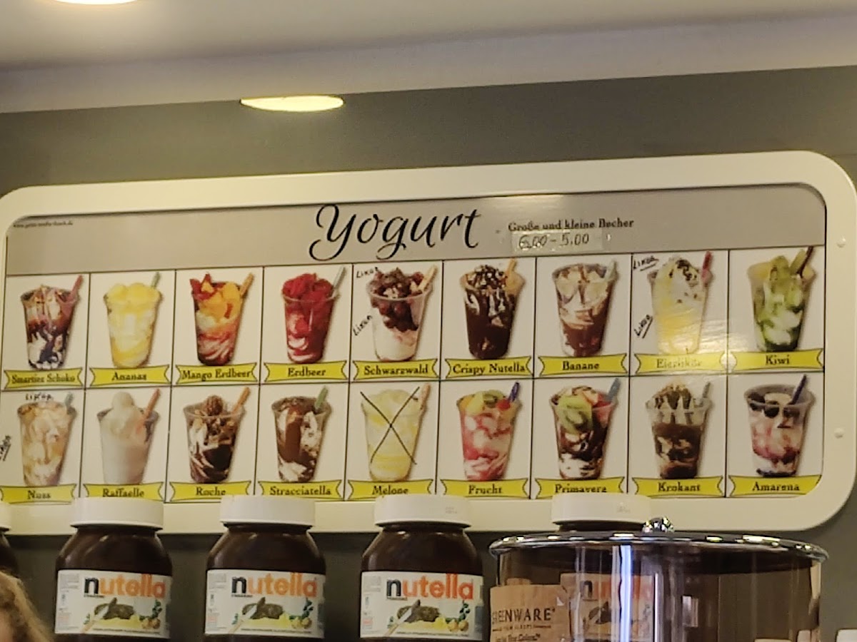 Yogurteria Carlo Photo Menu 3