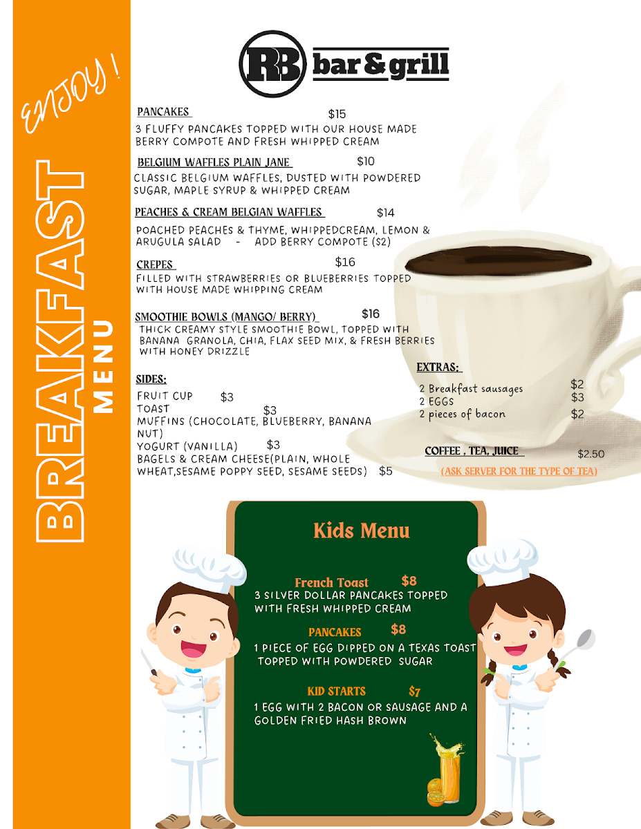 RB Bar and Grill Photo Menu 2