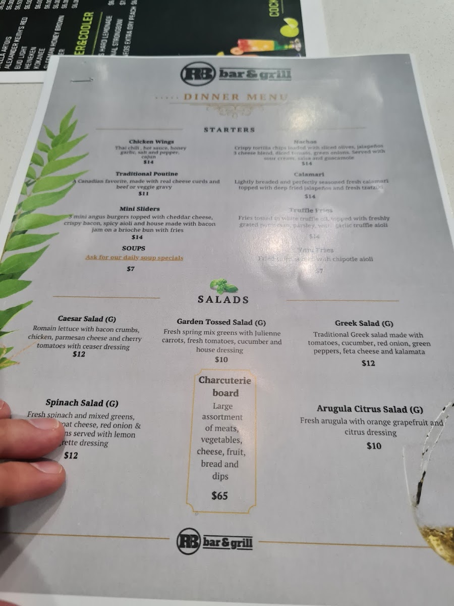 RB Bar and Grill Photo Menu 3