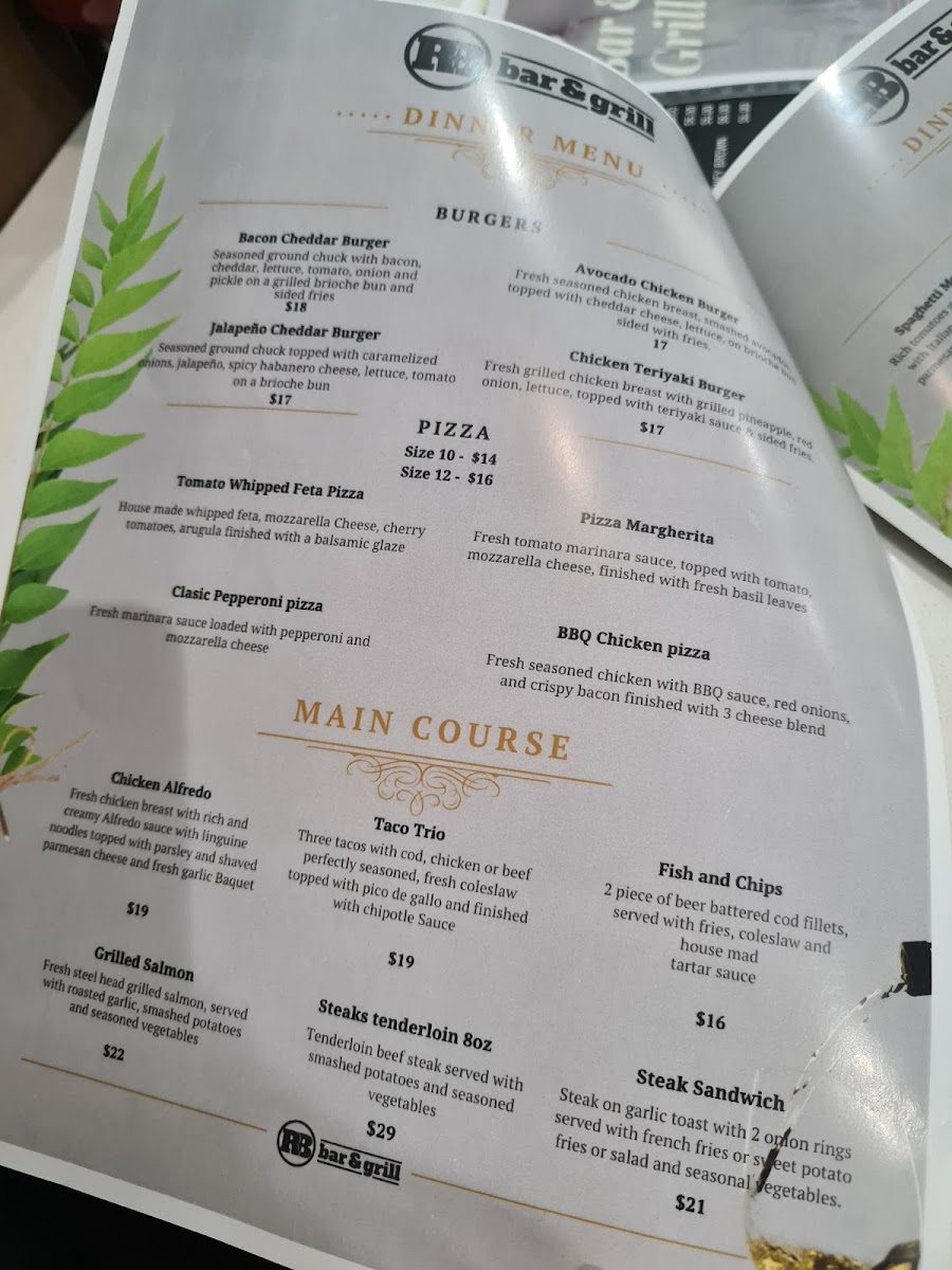 RB Bar and Grill Photo Menu 4