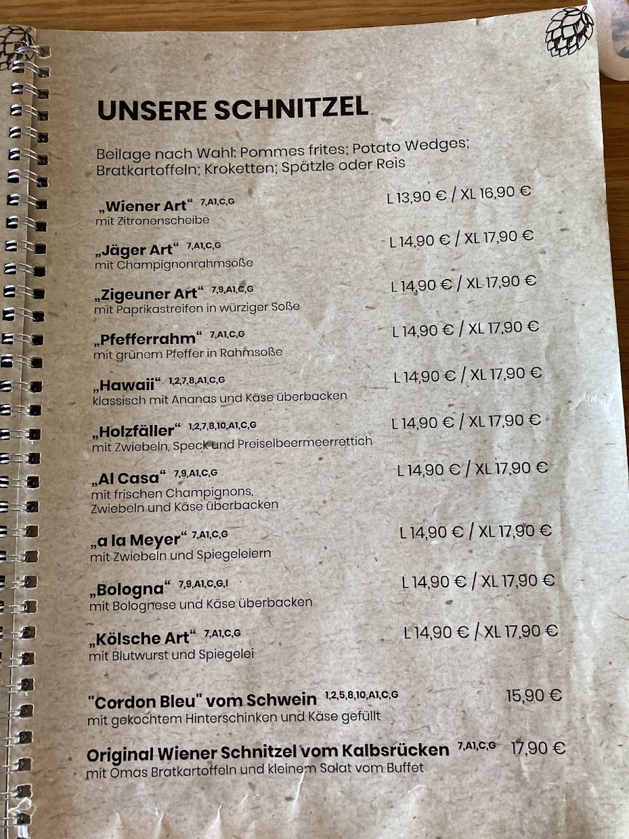 Schnitzel Haus Photo Menu 7