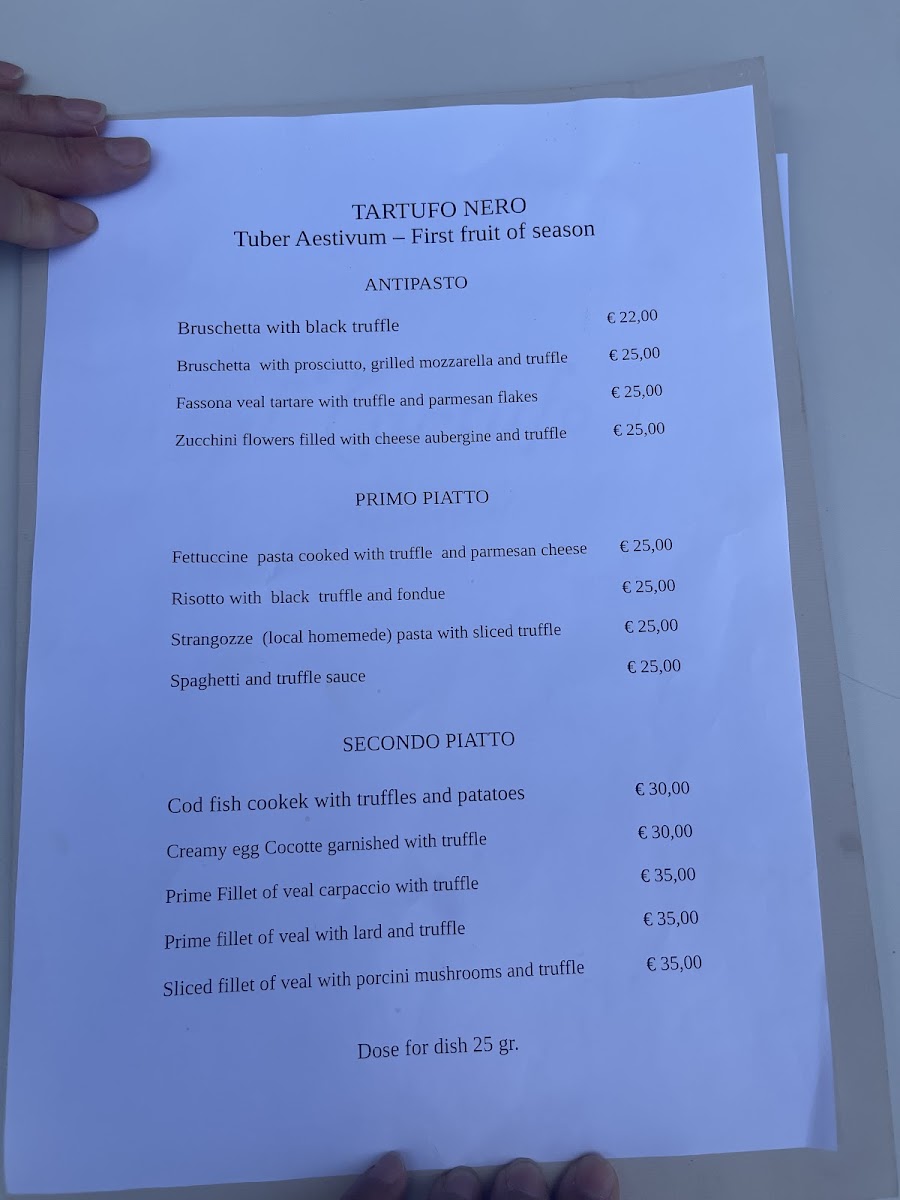 Ristorante Il Tartufo Spoleto Photo Menu 2