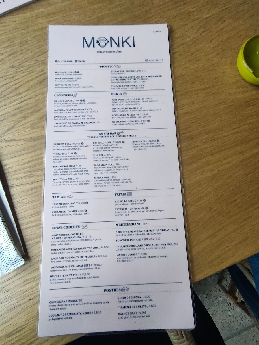 MONKI RESTAURANT Photo Menu 2