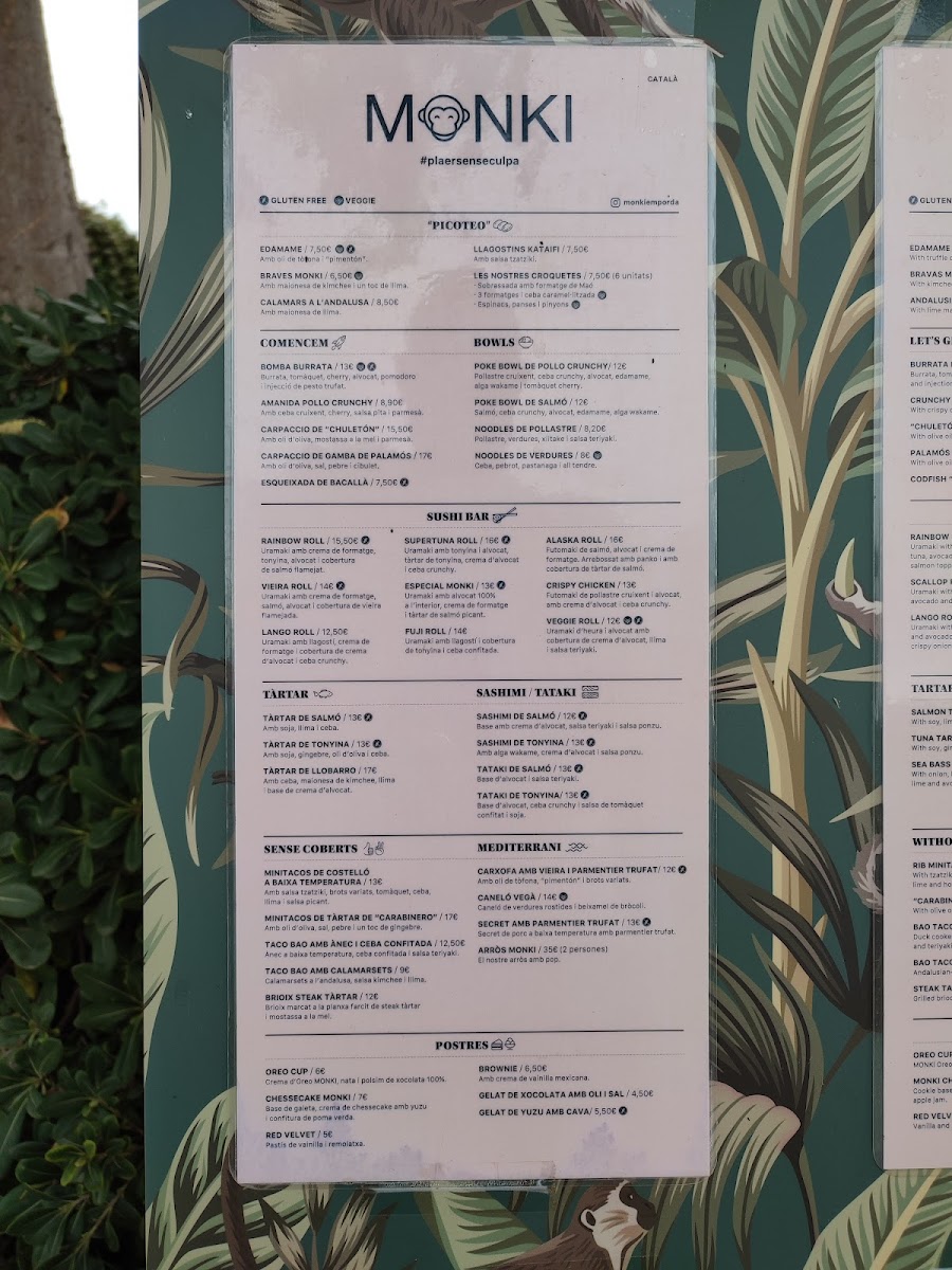 MONKI RESTAURANT Photo Menu 8