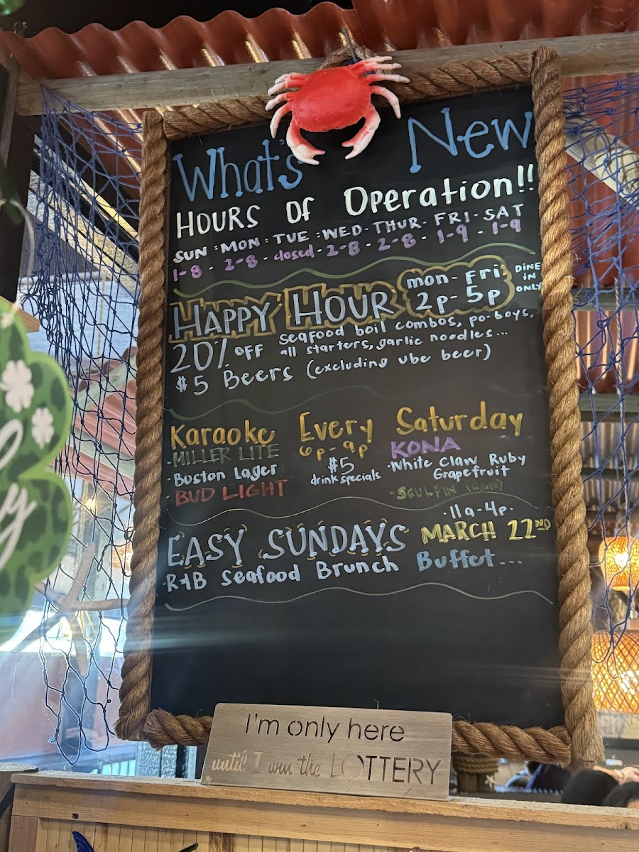 Chief's Da Crab Shack Photo Menu 5