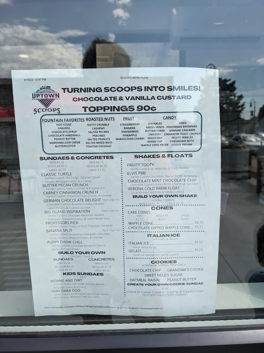 Uptown Scoops Photo Menu 6