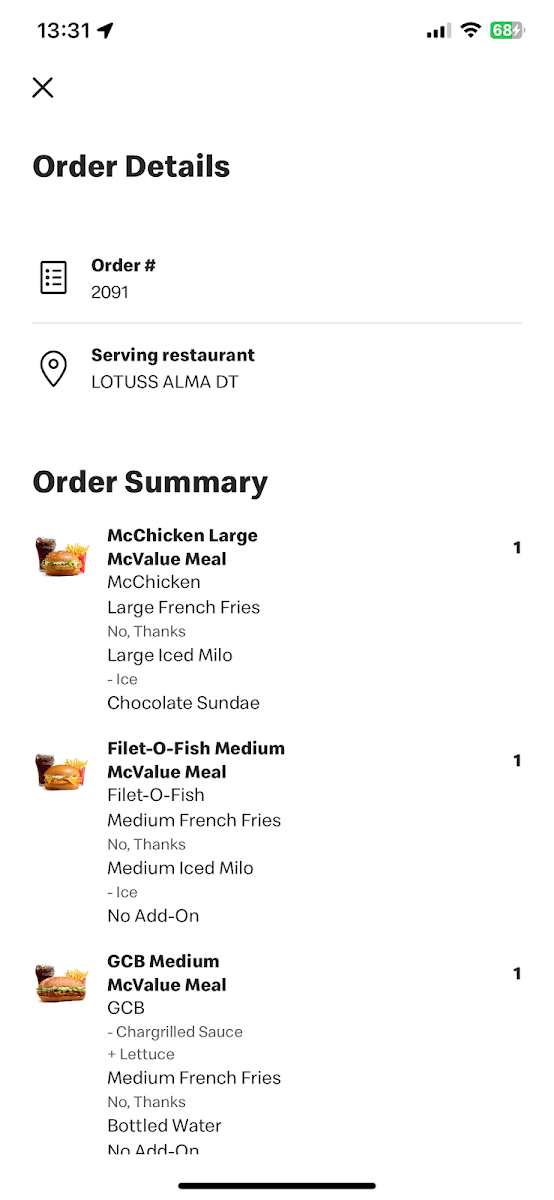 McDonald's Lotus's Alma DT Photo Menu 7
