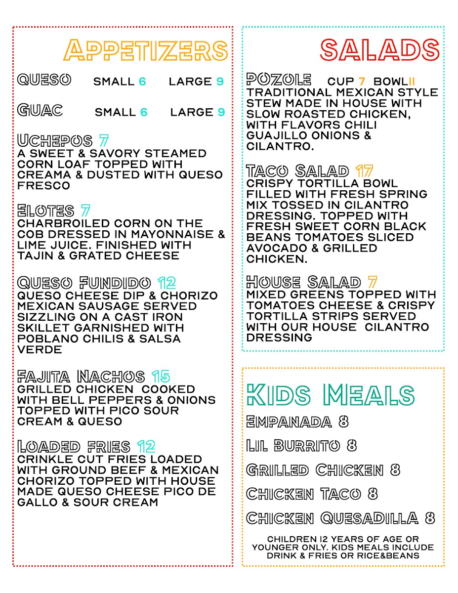 Taco Factory Mexican Cuisine Photo Menu 1