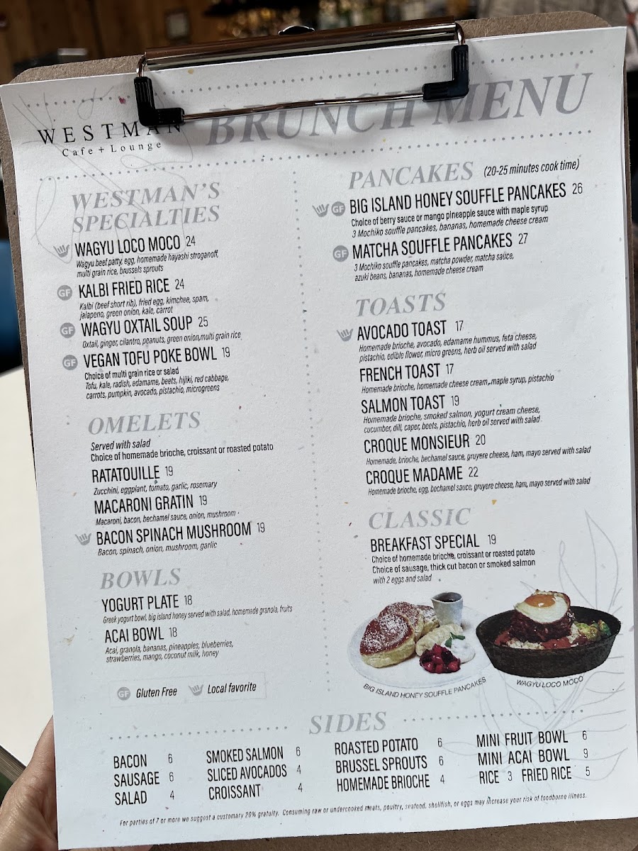 WESTMAN Cafe Lounge Photo Menu 3