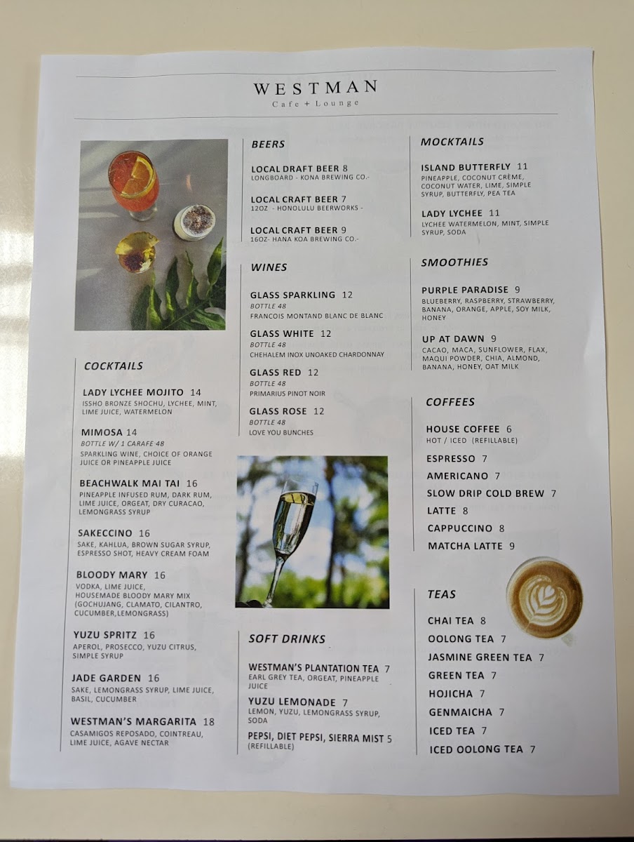 WESTMAN Cafe Lounge Photo Menu 4