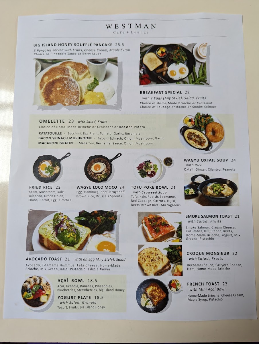 WESTMAN Cafe Lounge Photo Menu 5