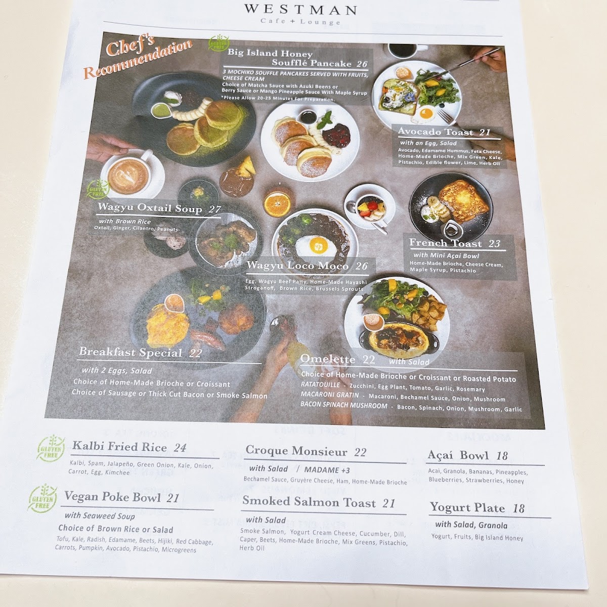 WESTMAN Cafe Lounge Photo Menu 8