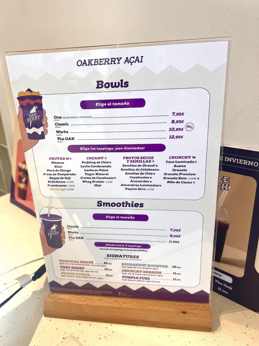 OAKBERRY AÇAÍ - Las Americas Photo Menu 2