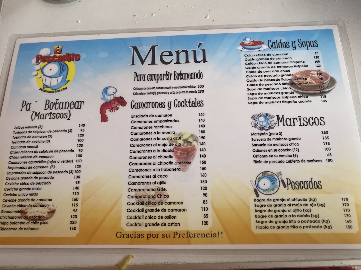 El Pescadito Restaurante Grill & Bar Photo Menu 4