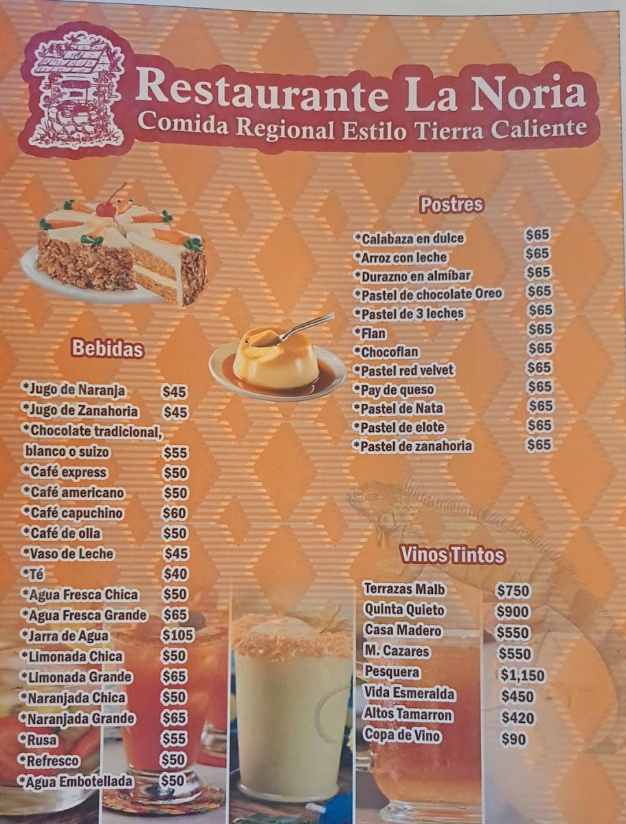 Restaurante La Noria Photo Menu 2