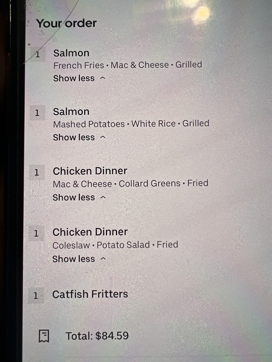 Bed-Stuy Fish Fry Photo Menu 1