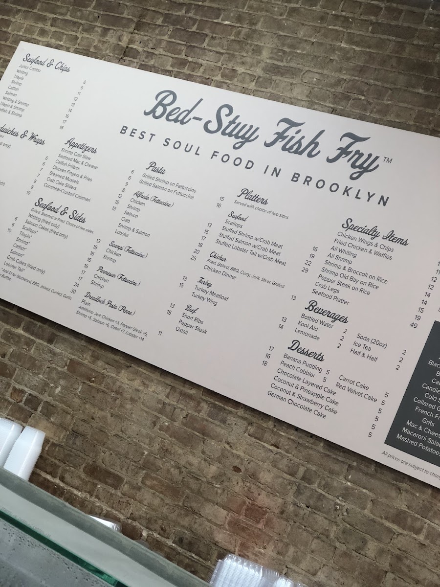 Bed-Stuy Fish Fry Photo Menu 10