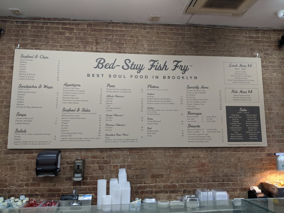 Bed-Stuy Fish Fry Photo Menu 2