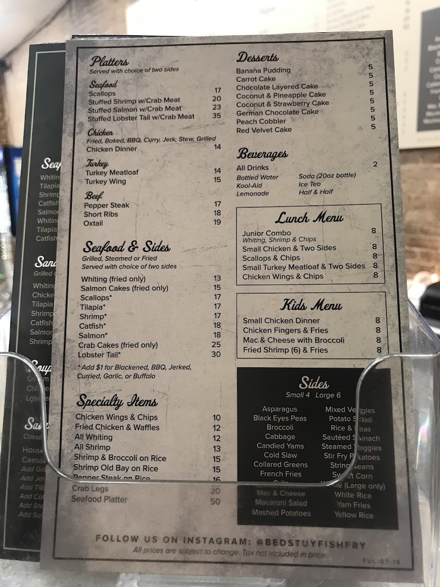 Bed-Stuy Fish Fry Photo Menu 7