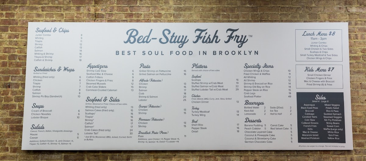 Bed-Stuy Fish Fry Photo Menu 9