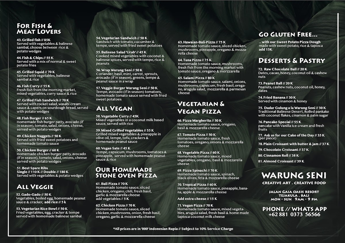 Warung Seni Tejakula Photo Menu 1