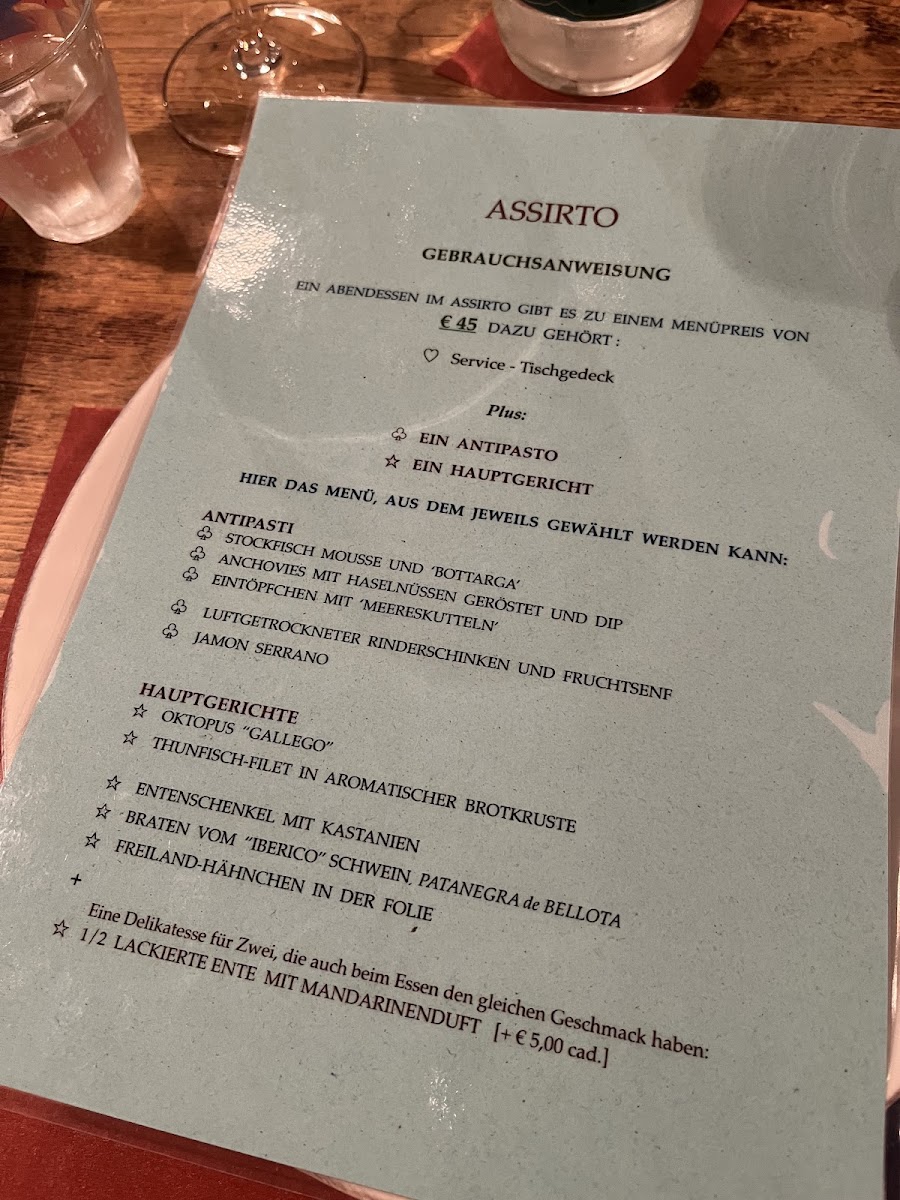 Assirto Photo Menu 1