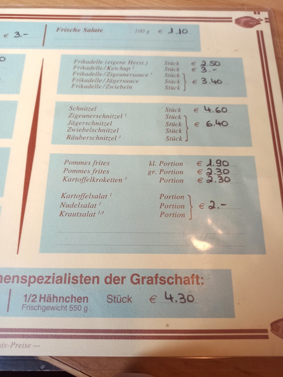 Ramaker's Grillstuben Photo Menu 1