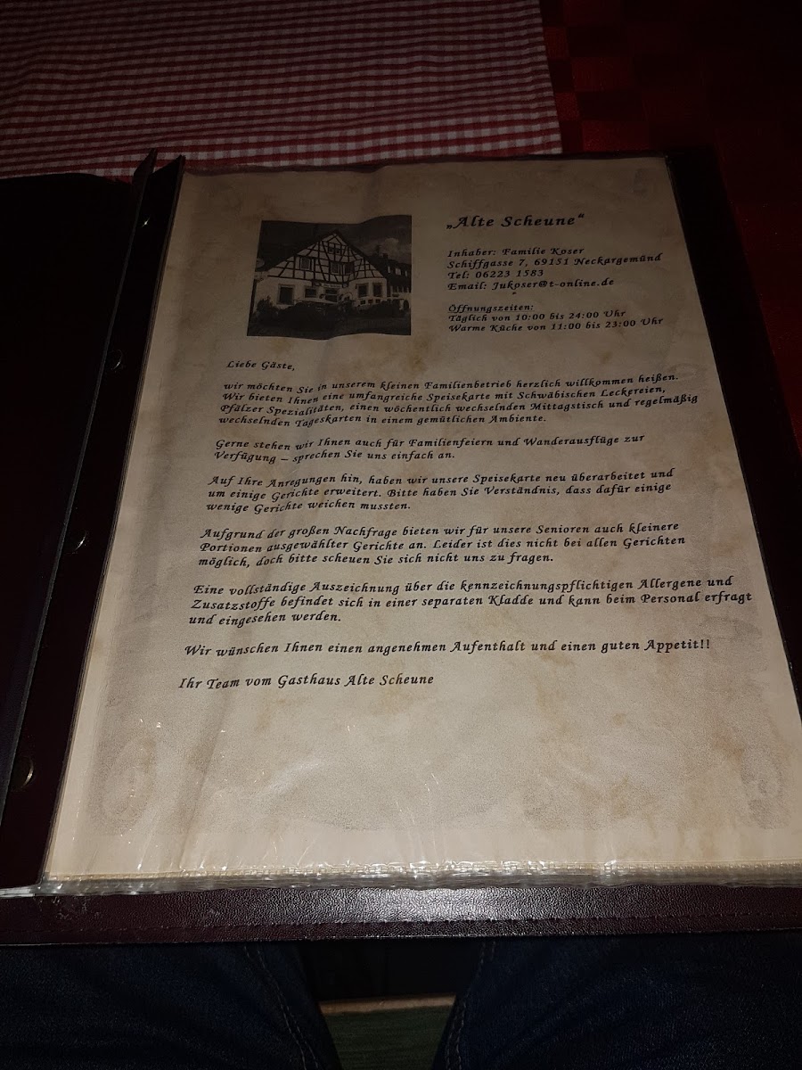 Alte Scheune Photo Menu 10
