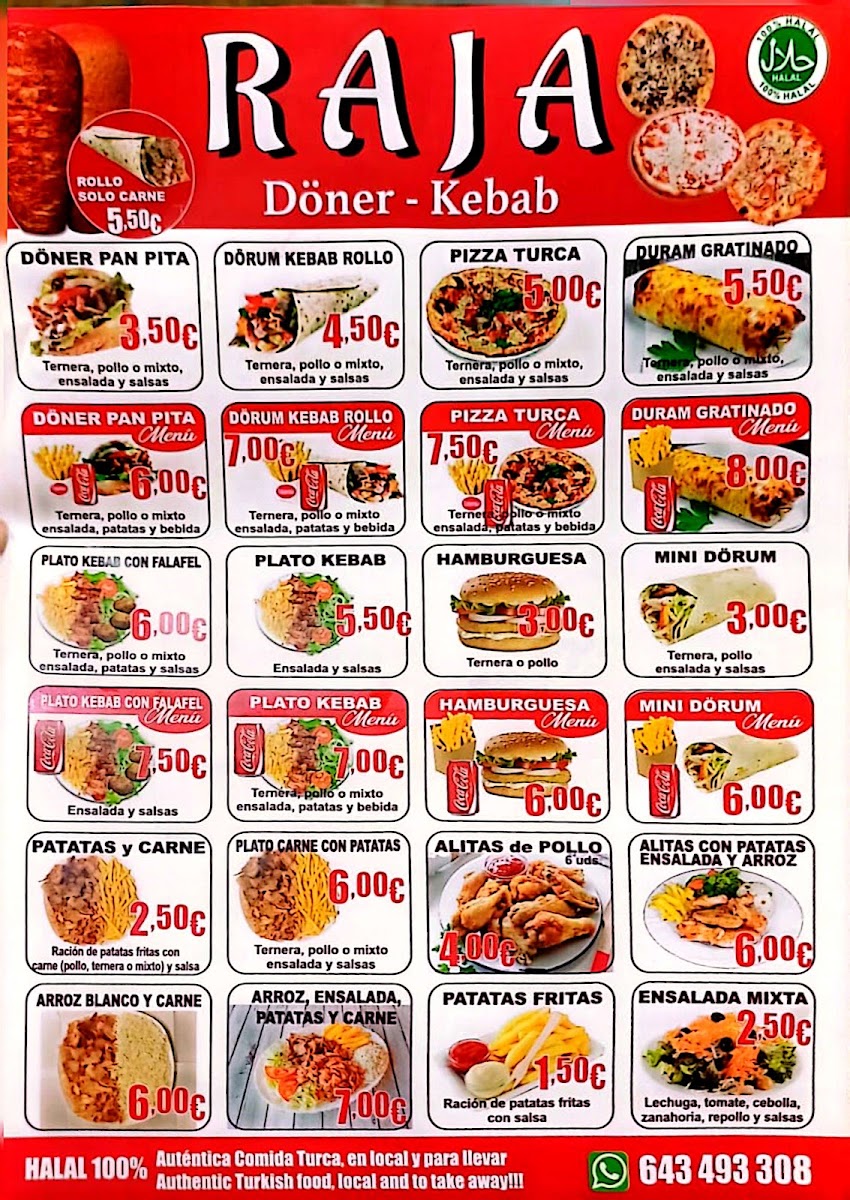 RAJA DONER KEBAB Photo Menu 1