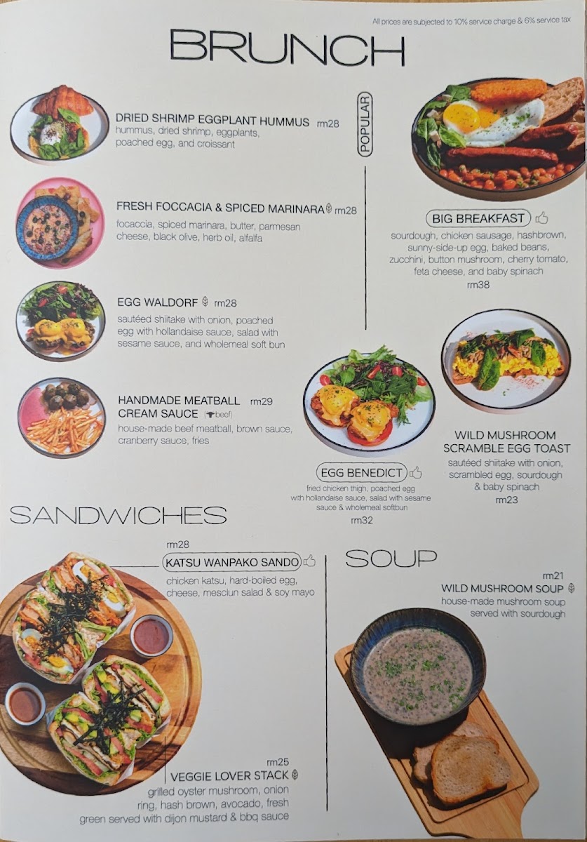 Brew & Bread Changkat Bukit Bintang Photo Menu 1