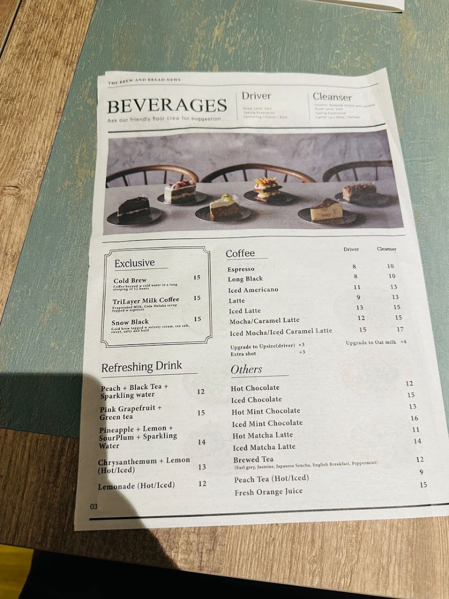 Brew & Bread Changkat Bukit Bintang Photo Menu 3
