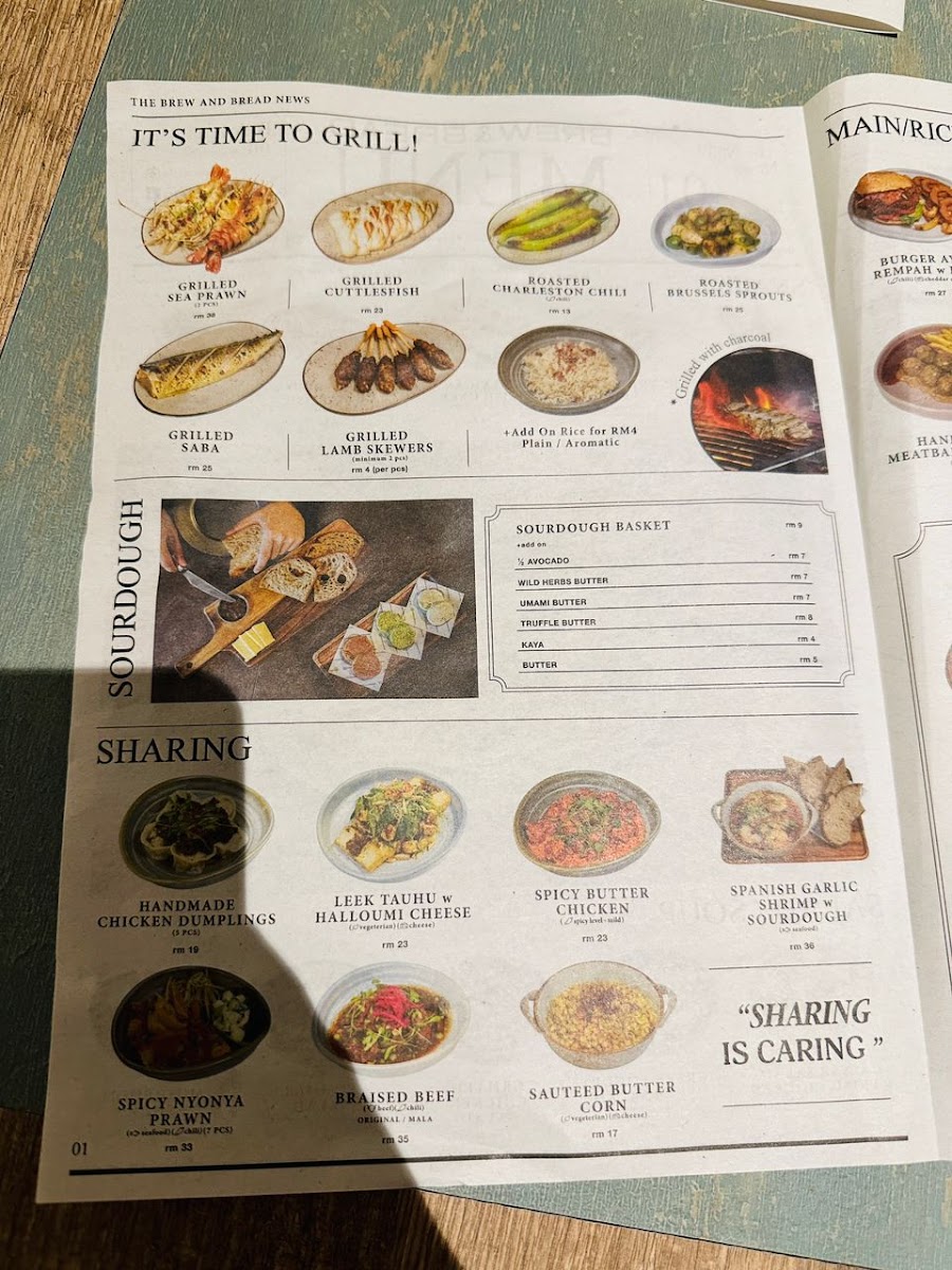 Brew & Bread Changkat Bukit Bintang Photo Menu 6