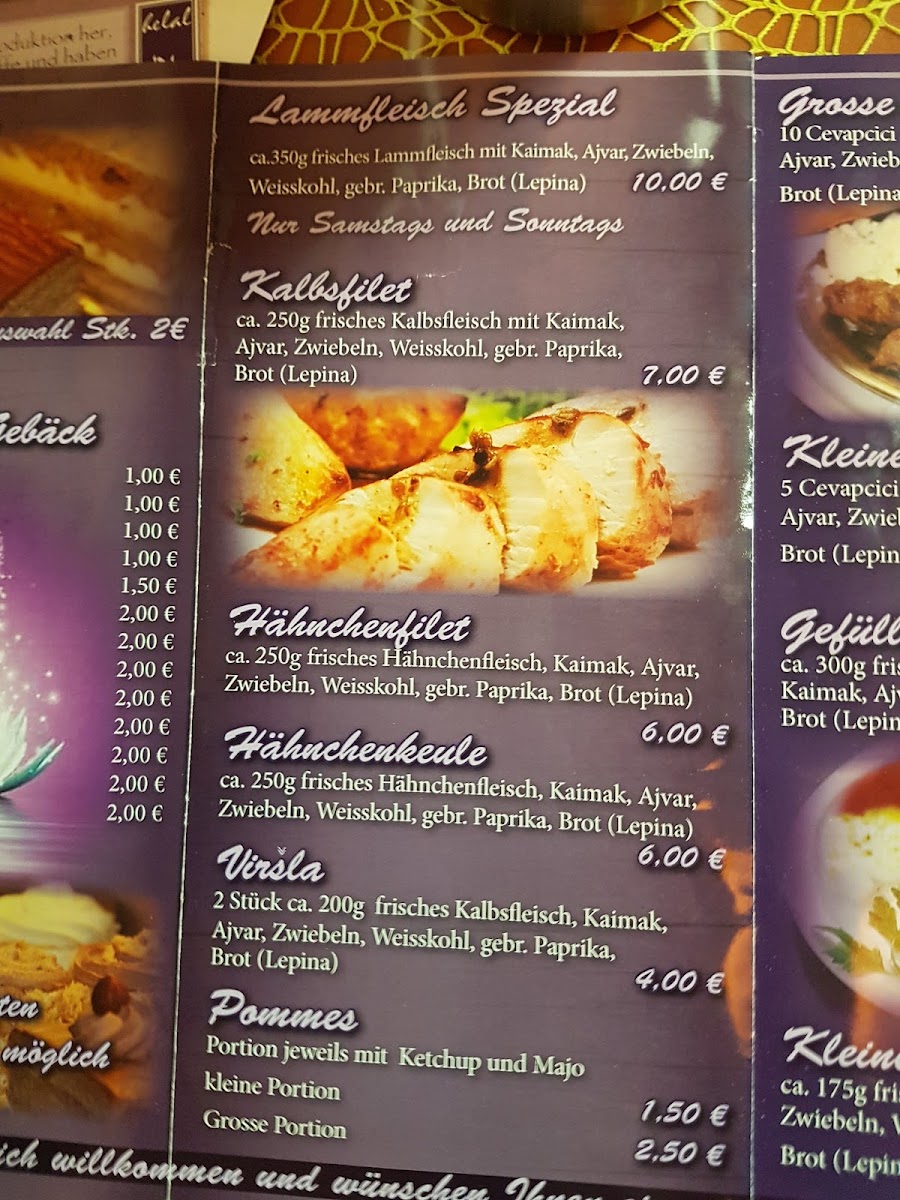 Restaurant Aida Photo Menu 2