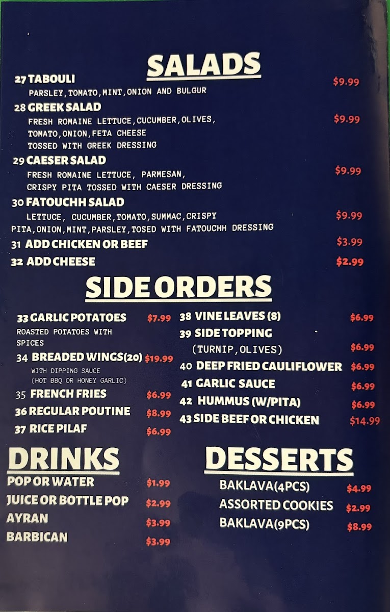 Shawarma Dubai Photo Menu 1