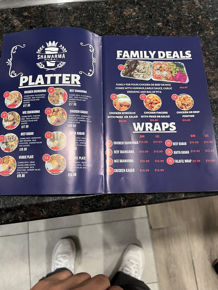 Shawarma Dubai Photo Menu 9