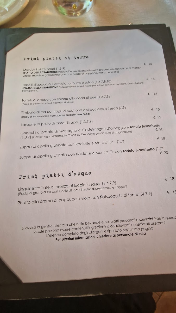 Osteria del Miglio 2.10 Photo Menu 10