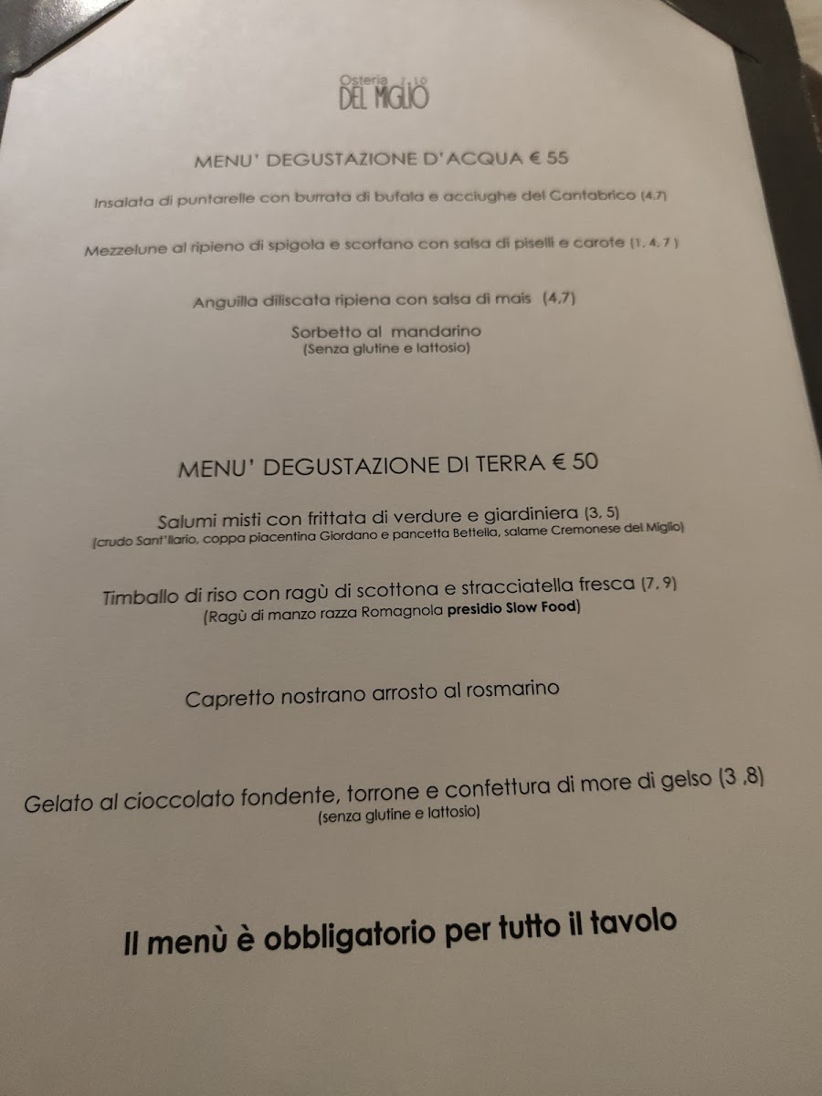 Osteria del Miglio 2.10 Photo Menu 2