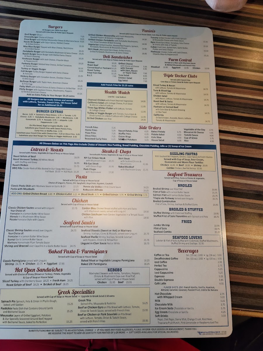 Parkway Diner Photo Menu 4