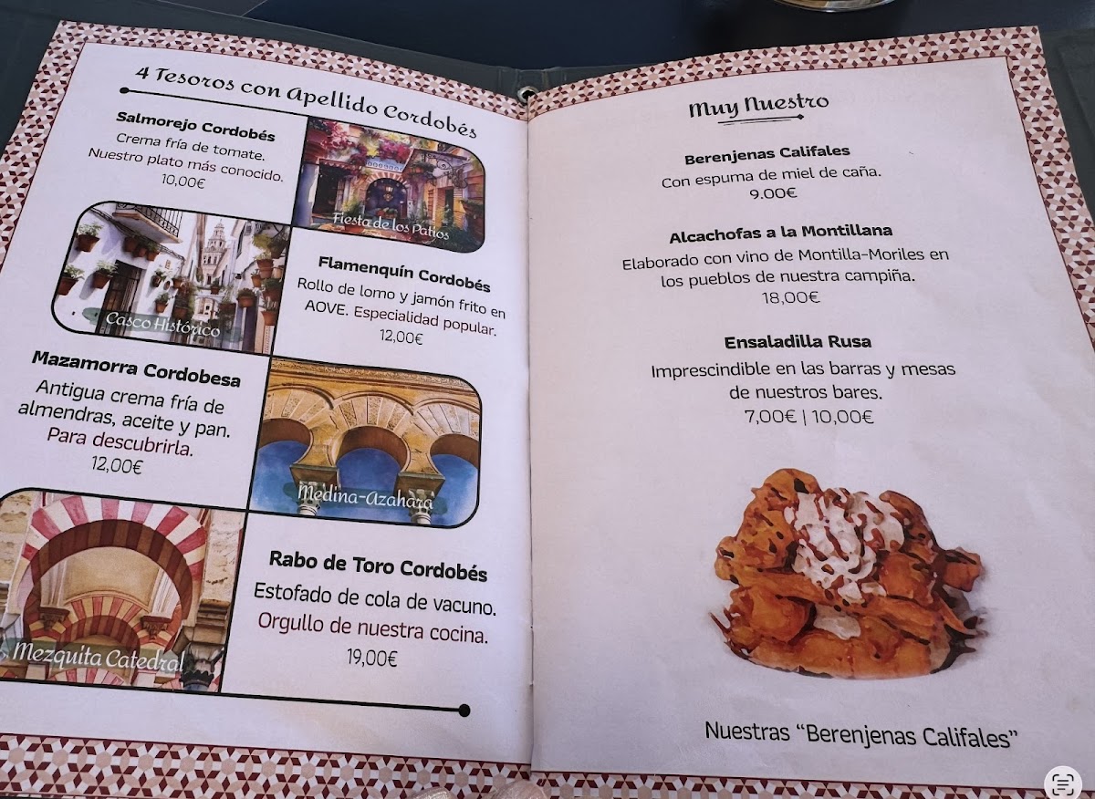 CRV Bar Photo Menu 1