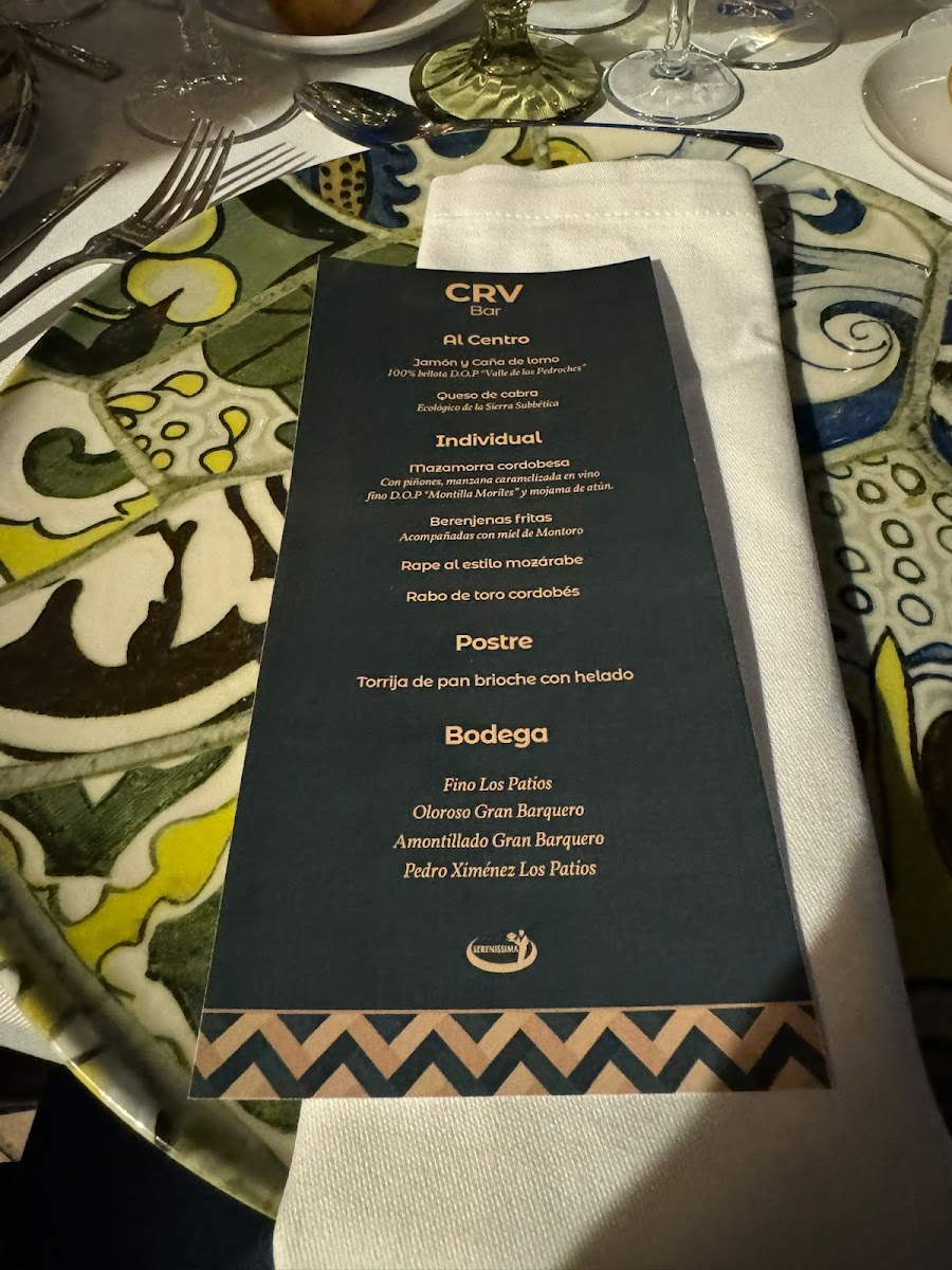 CRV Bar Photo Menu 5