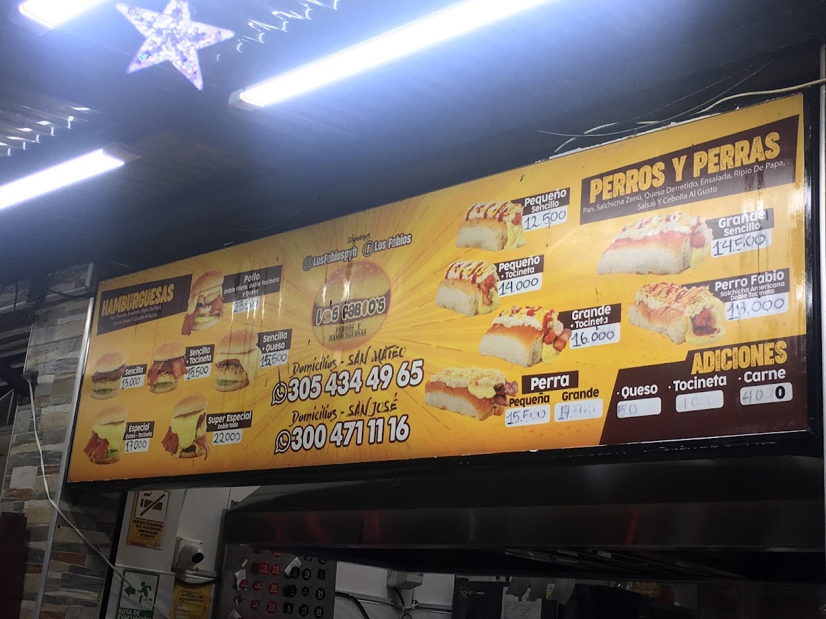 Los Fabios Envigado Photo Menu 1