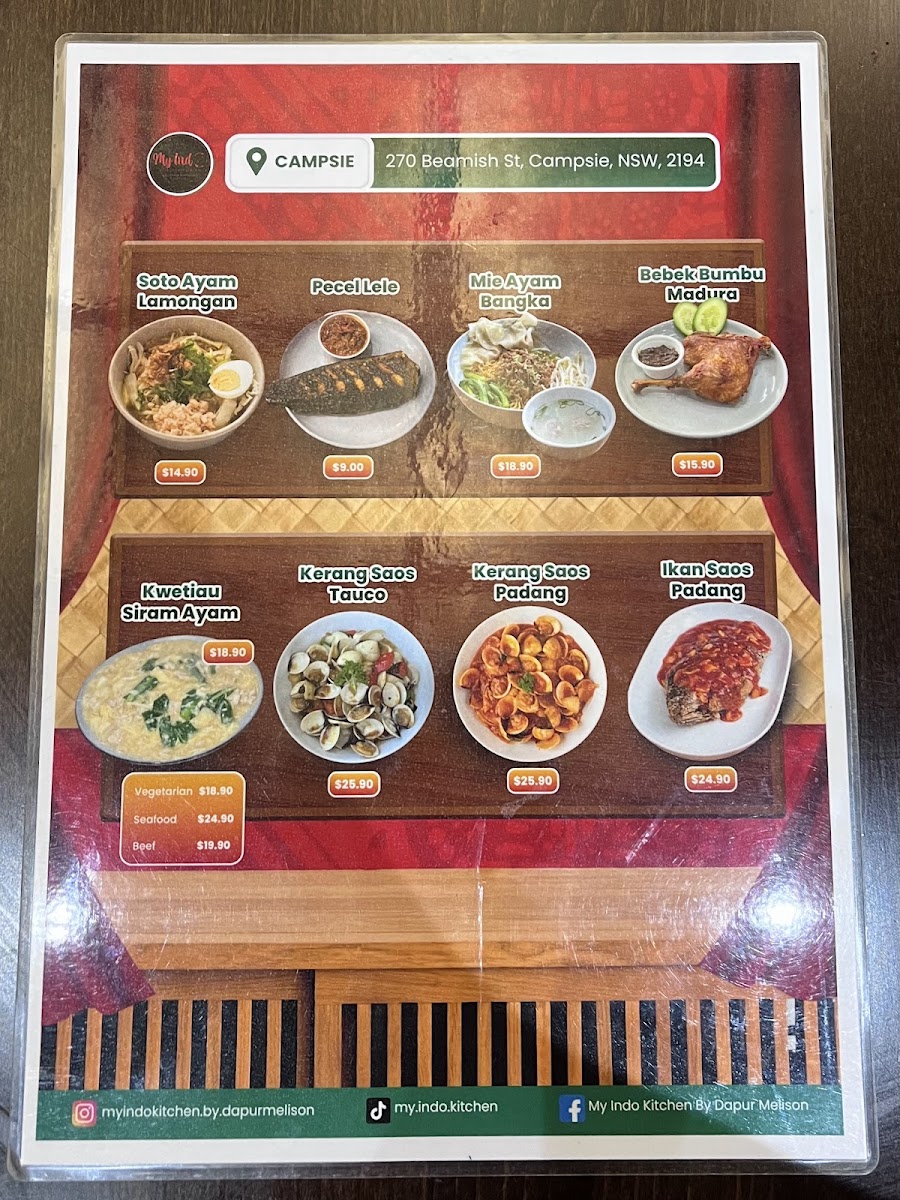 My Indo Kitchen Campsie Photo Menu 4