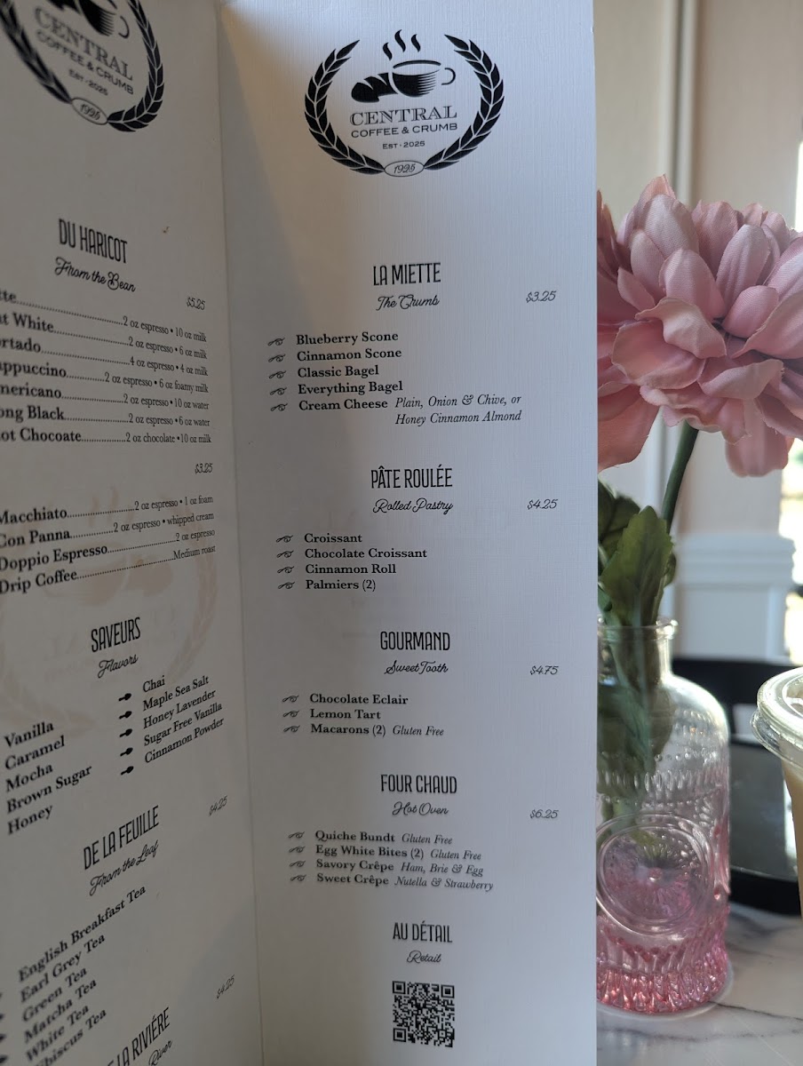 Central Coffee & Crumb Photo Menu 10